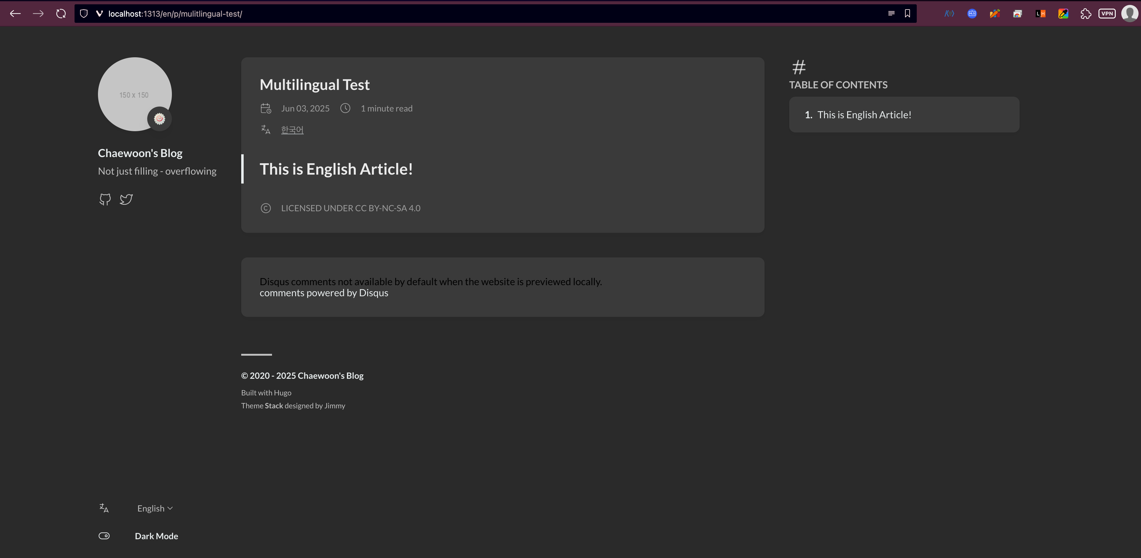 English Version of the Page