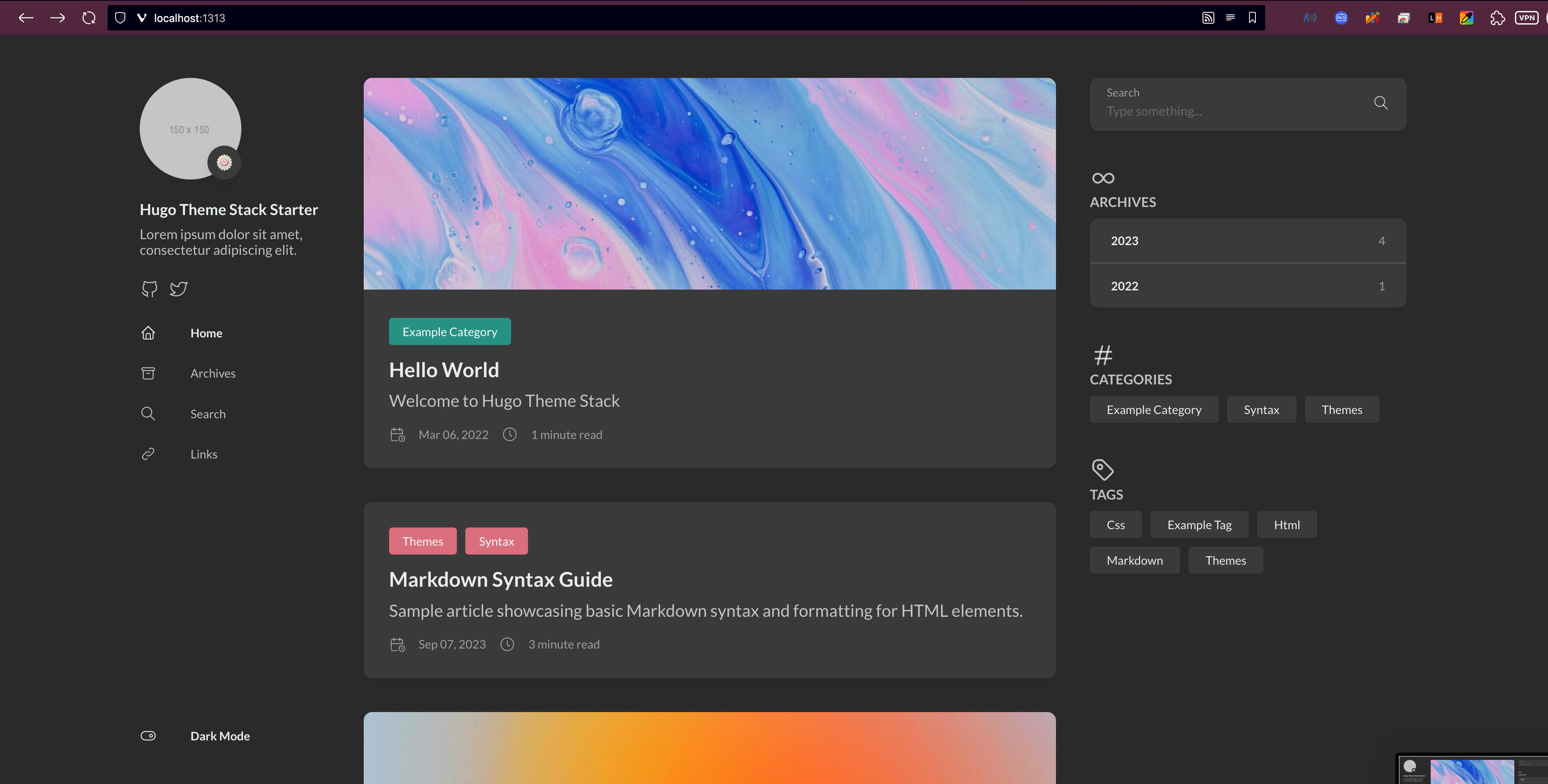 첫 페이지 열기