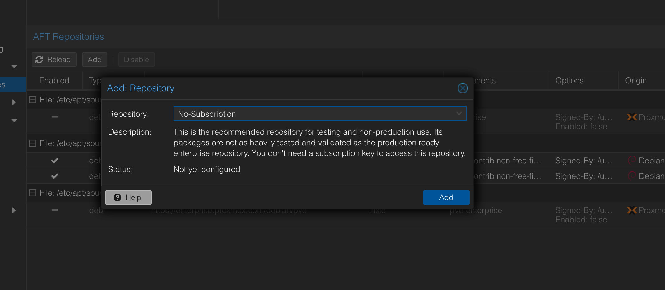 Add No Subscription Repo